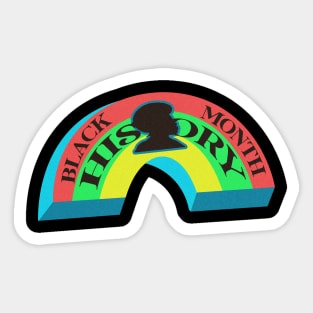 Black History Month rainbow Sticker